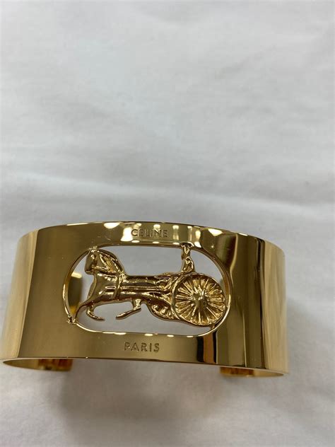 celine gold bangle bracelet|celine bracelet men.